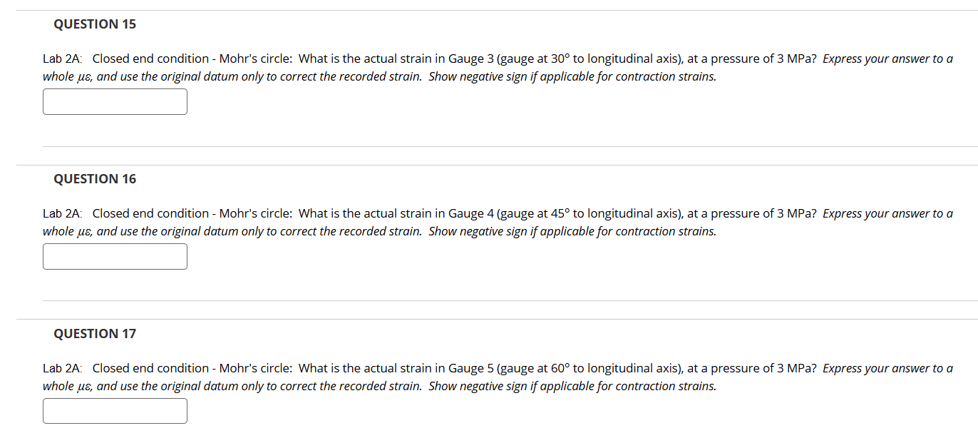 QUESTION 1 5 Lab 2 A: Closed end condition -