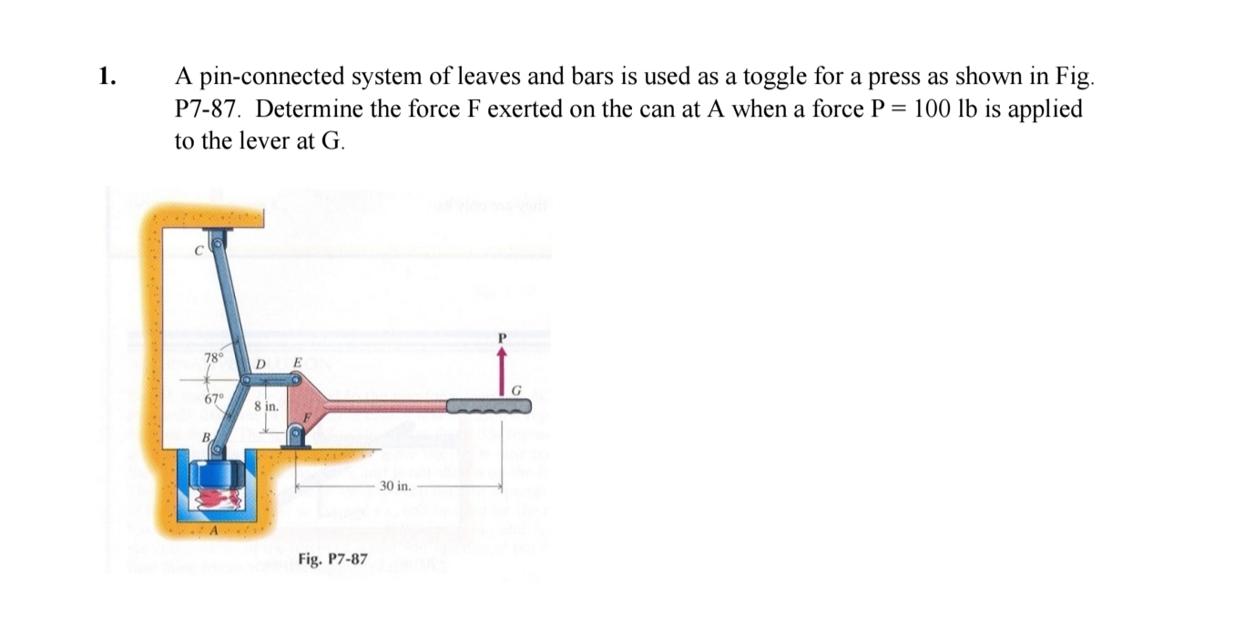 A pin - connected system of leaves and bars is