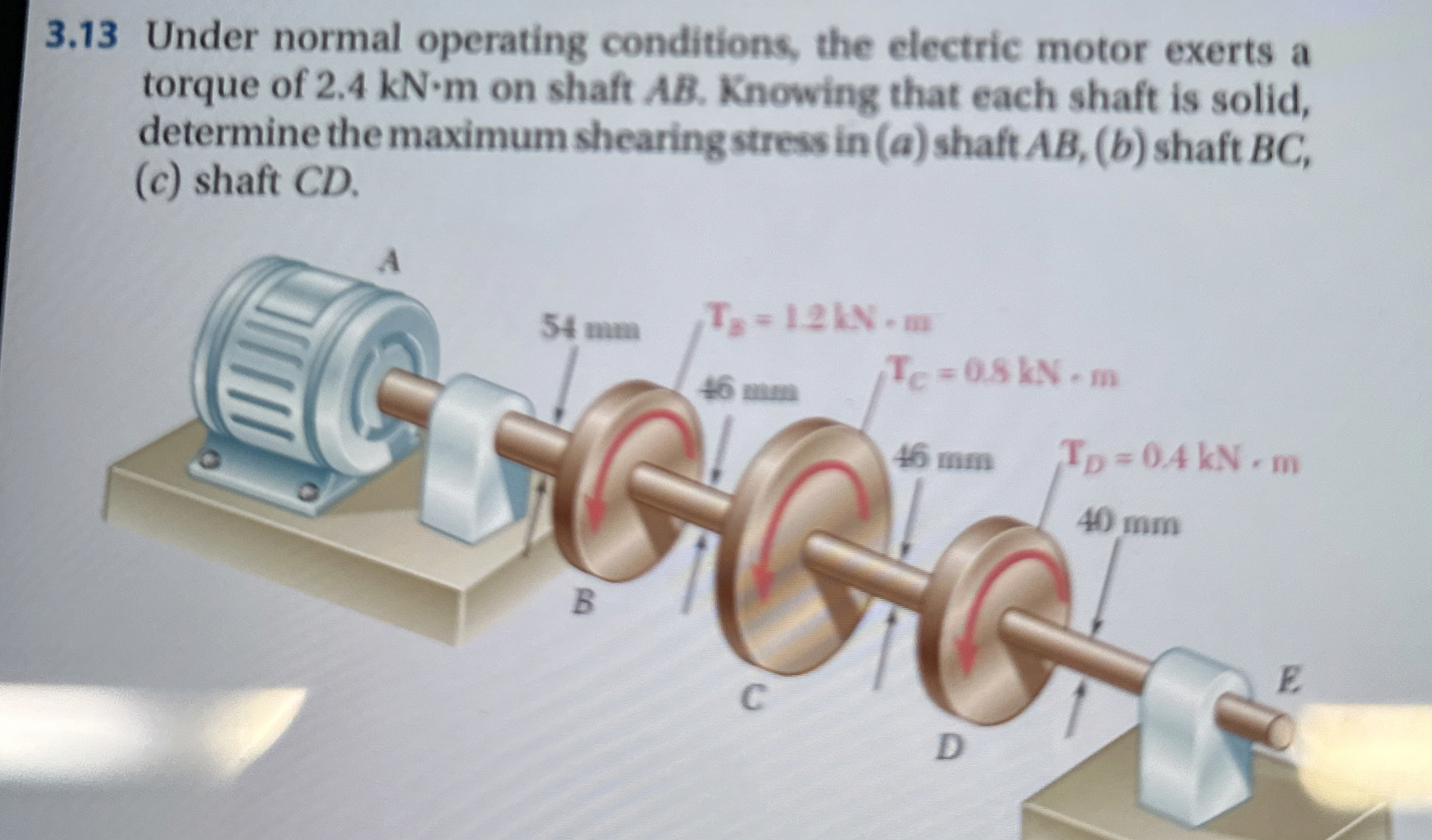 3 . 1 3 Under normal operating conditions, the