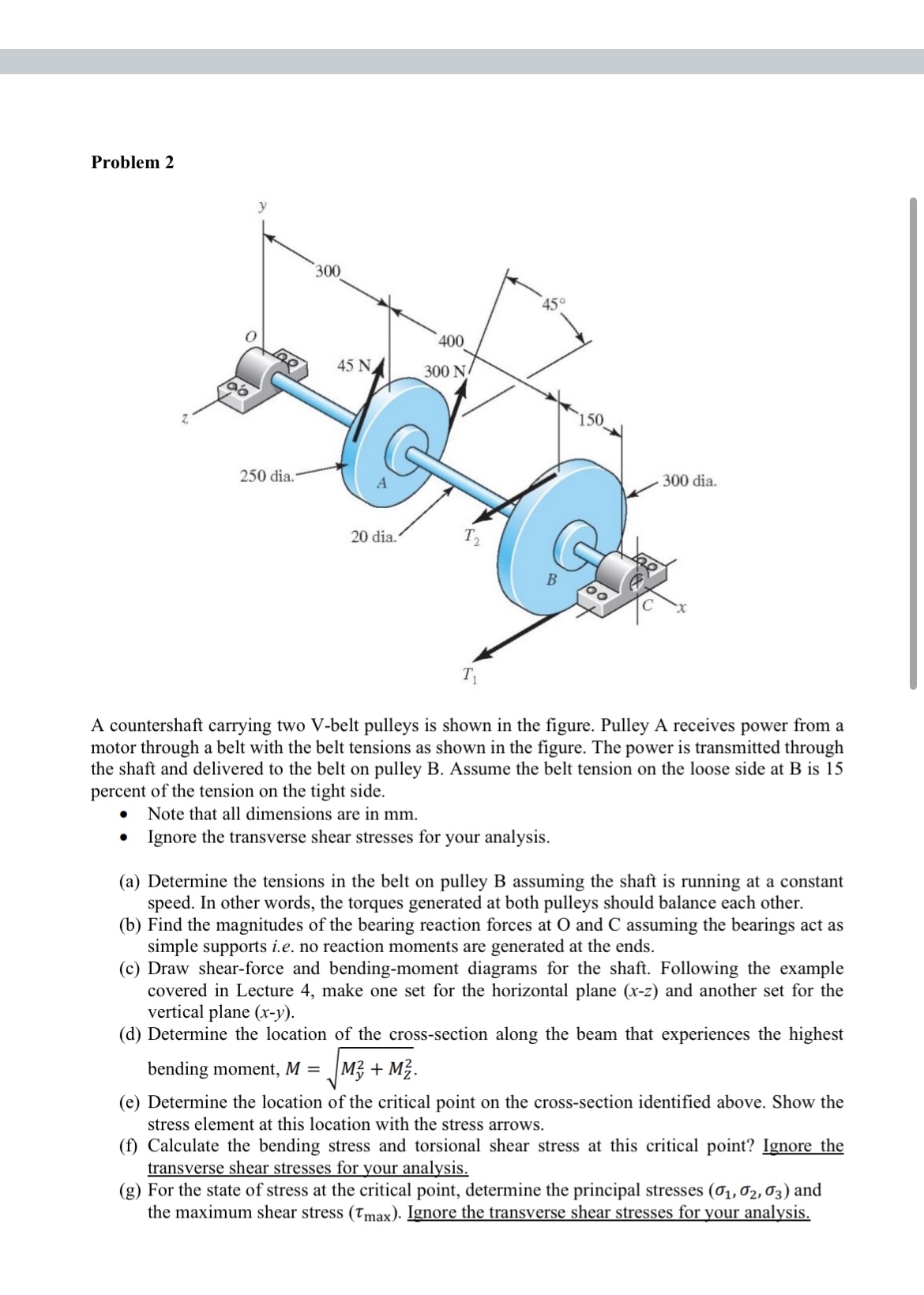 ( JUST LETTERS D AND E PLEASE ) A countershaft