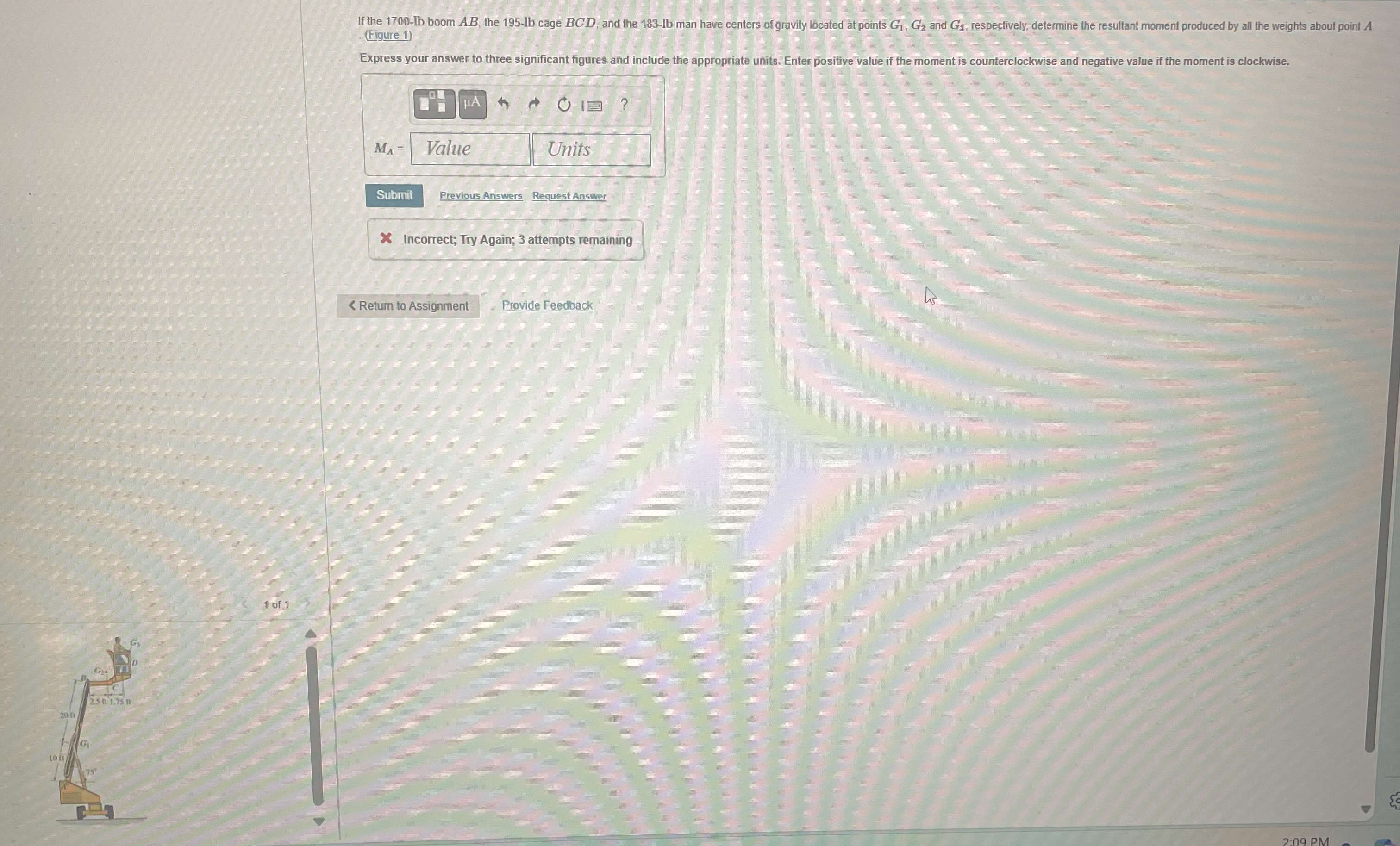 If the 1 7 0 0 - l b boom A B , the 1 9 5 - l b