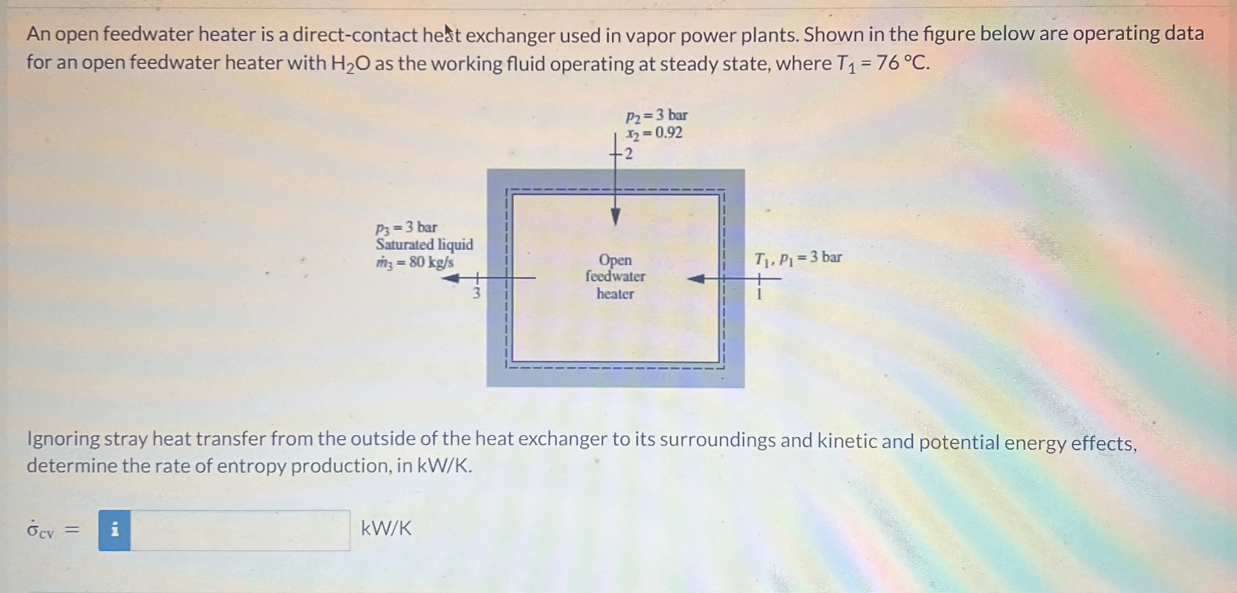 An open feedwater heater is direct - contact hett