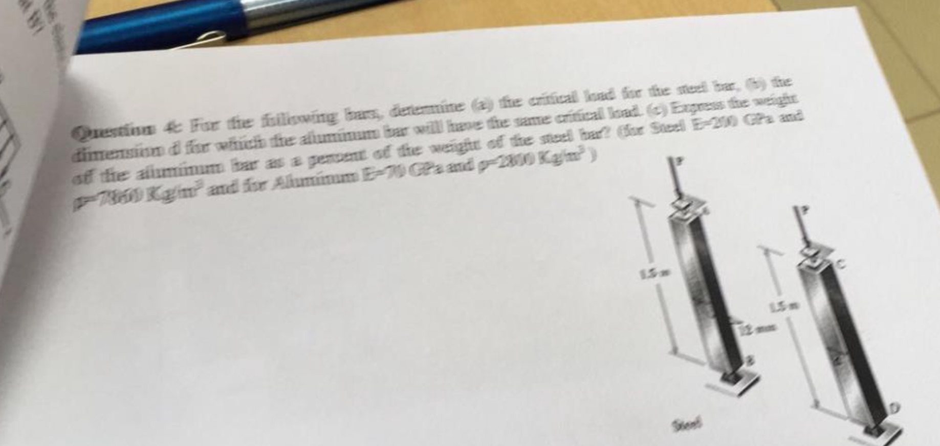 4 For the falliswing, bars, determine ( a ) due