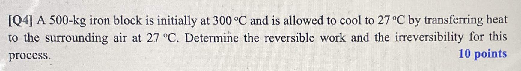 [ Q 4 ] A 5 0 0 - k g iron block is initially at