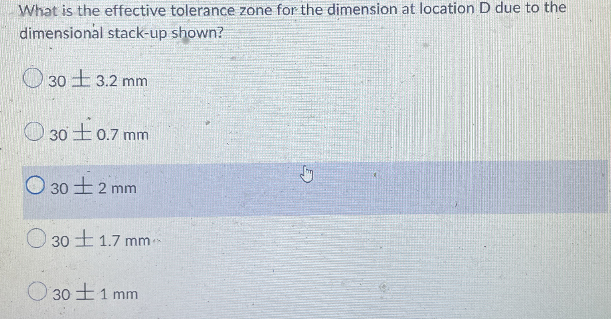 In the figure shown, determine the effective
