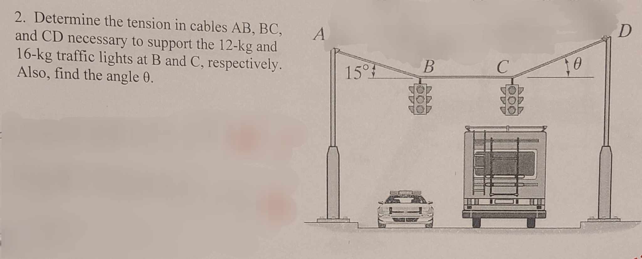 Please show all work, and draw FBDs as neccessary.