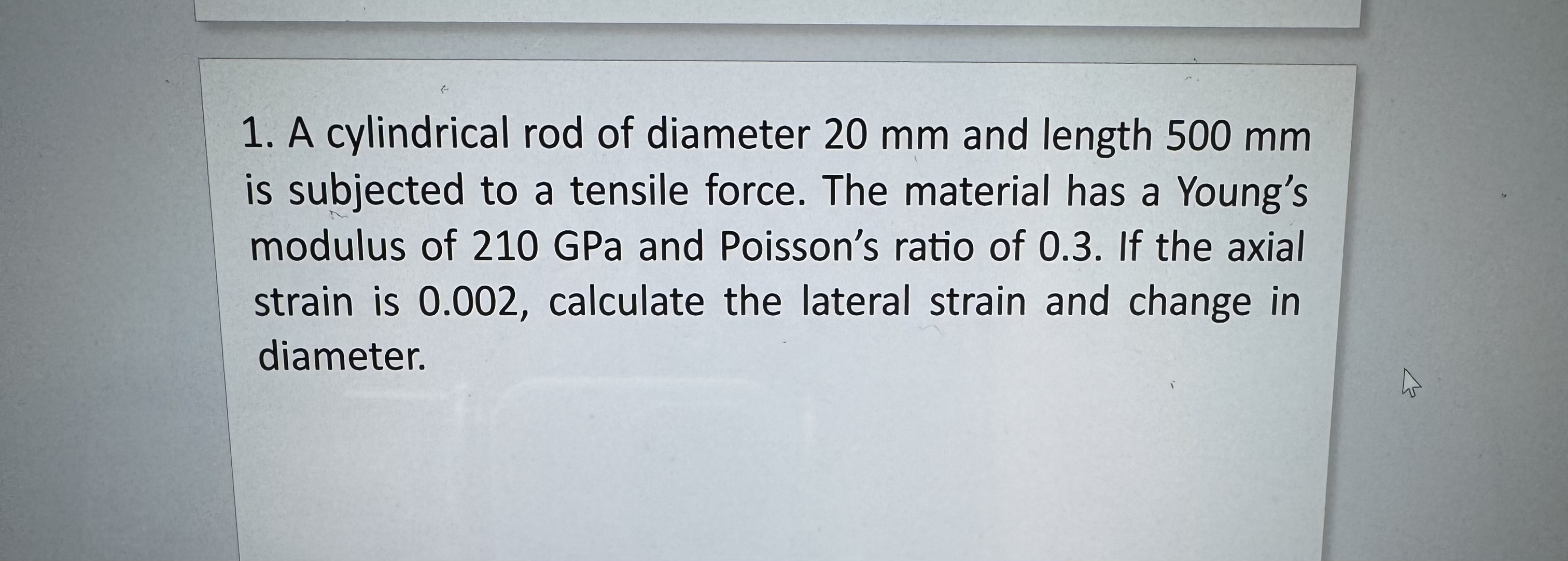 At a point on the surface of a beam, the material