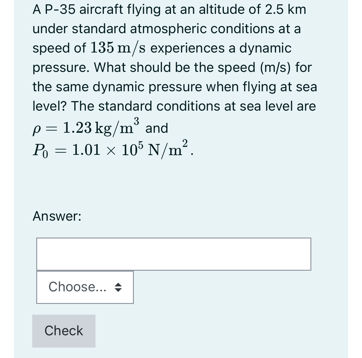 A P - 3 5 aircraft flying at an altitude of 2 . 5
