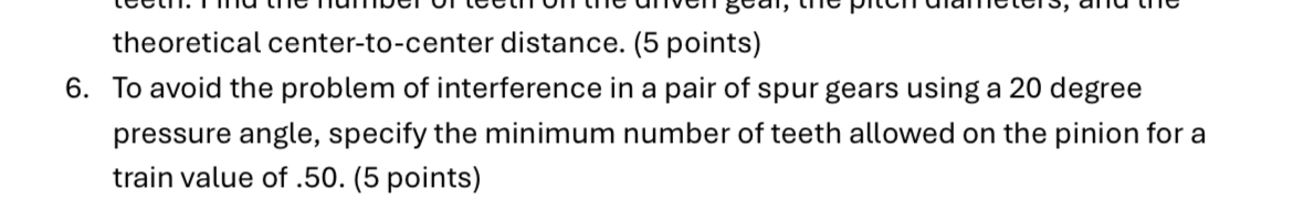 theoretical center - to - center distance. ( 5