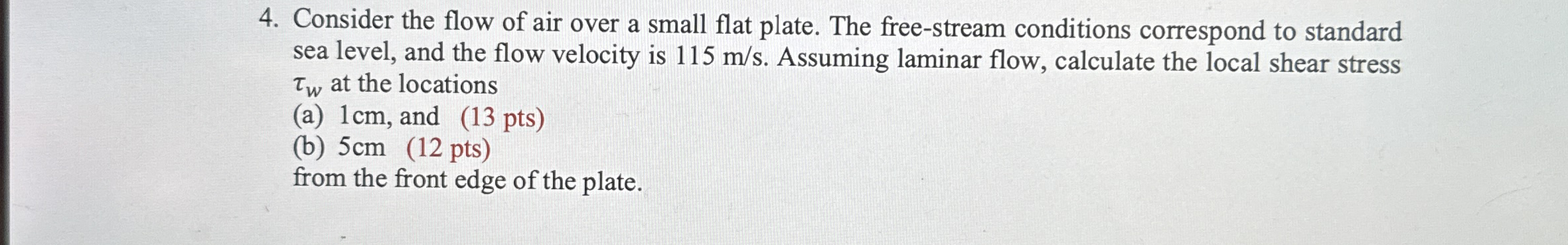 Consider the flow of air over a small flat plate.