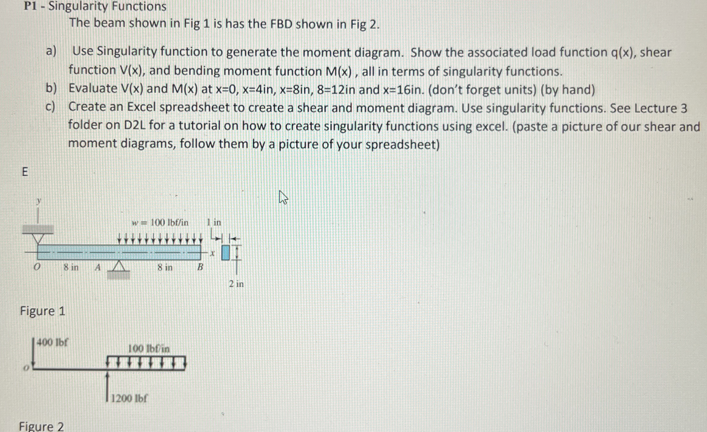 Problem 3 : Compound pendulum attached to cart A