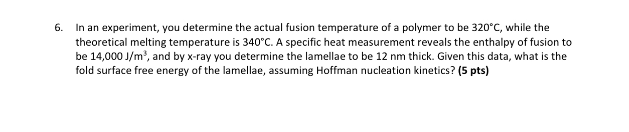 In an experiment, you determine the actual fusion