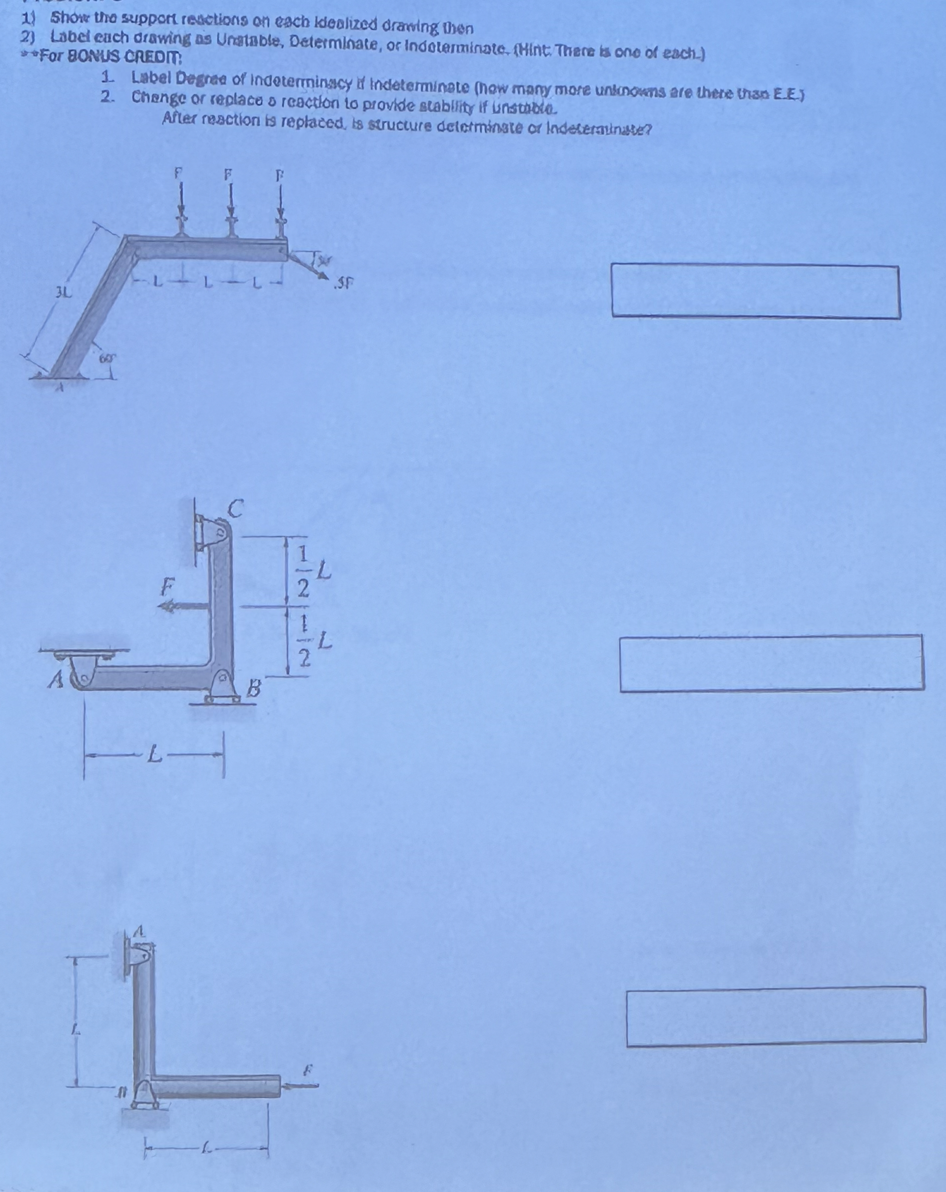 Show the support reuctions on each bealized