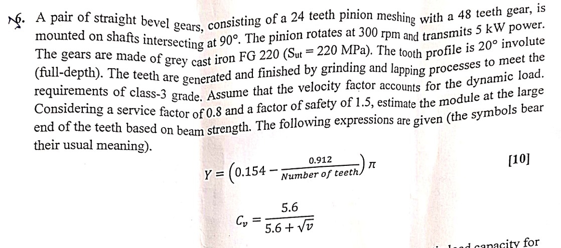N . A pair of straight bevel gears, consisting of