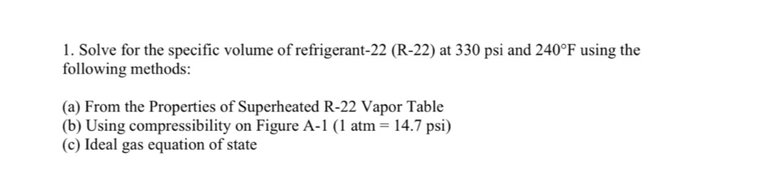 Solve for the specific volume of refrigerant - 2