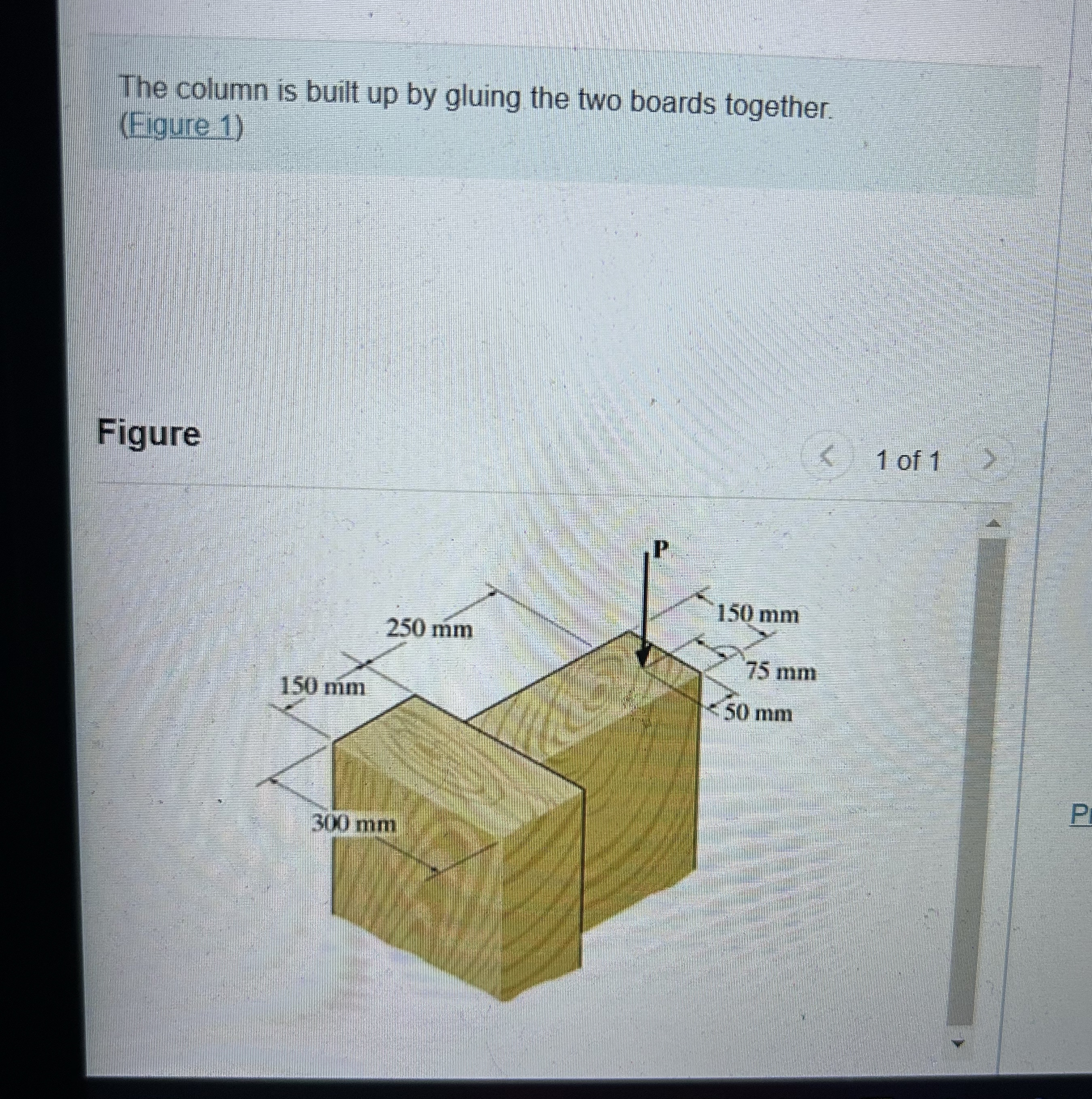 If the wood has an allowable normal stress of a l