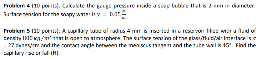 Problem 4 ( 1 0 points ) : Calculate the gauge