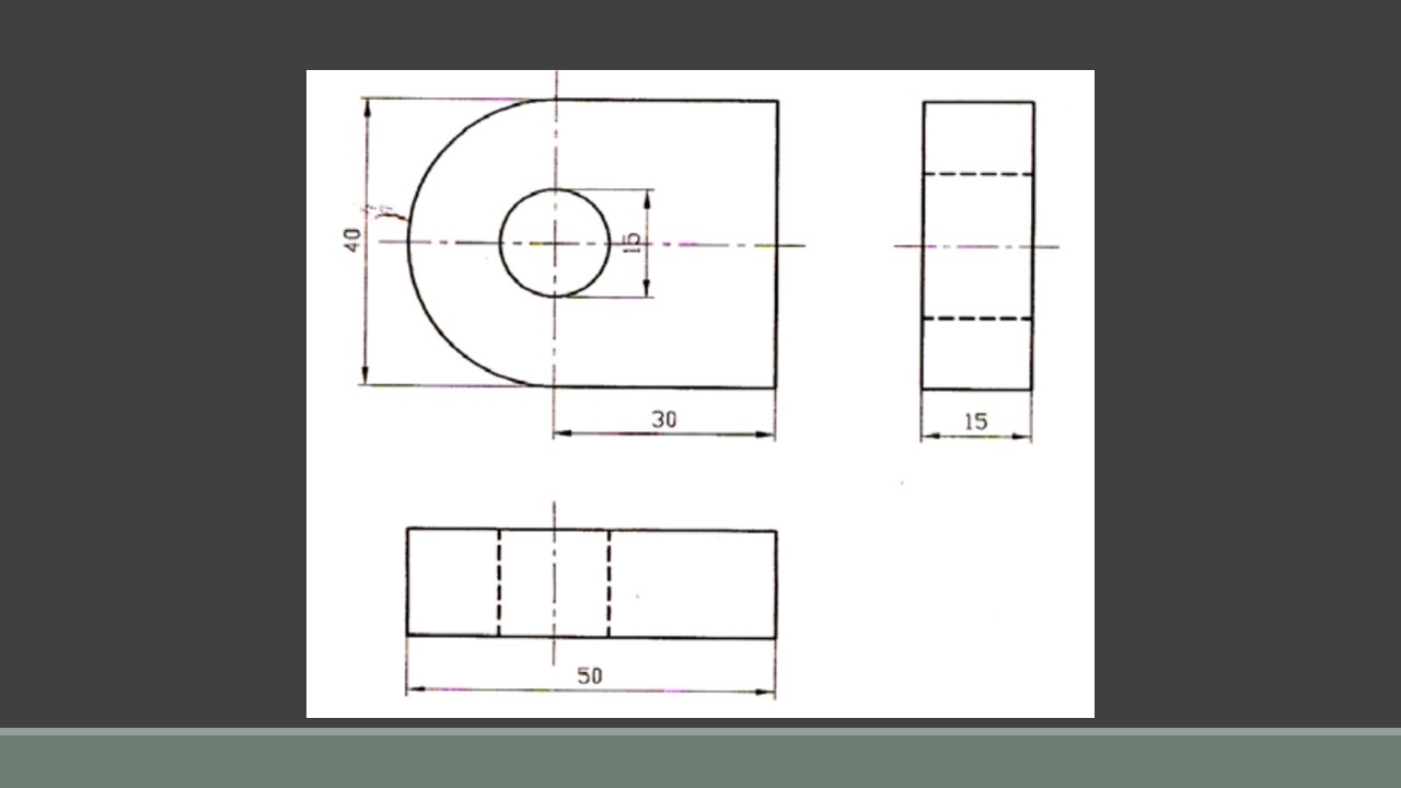 From the three - dimensional projection of the