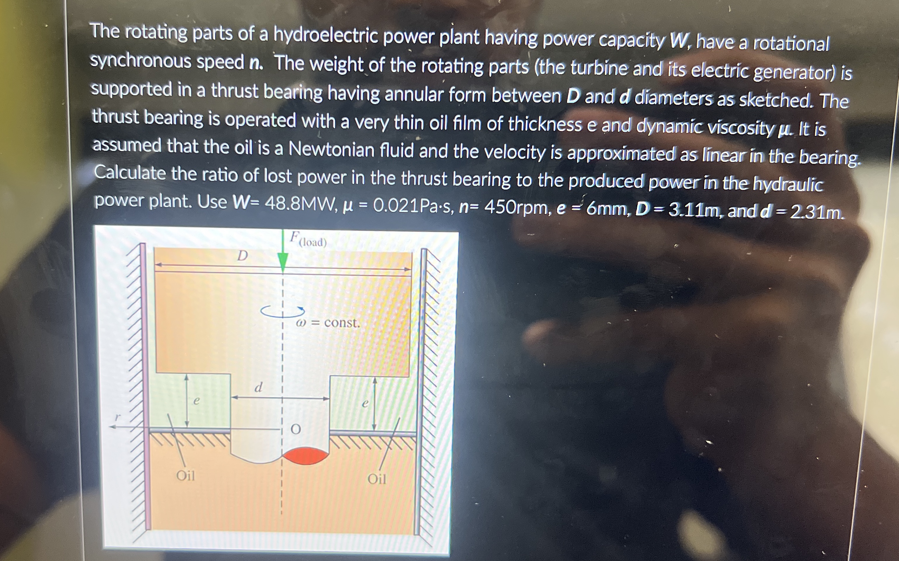 The rotating parts of a hydroelectric power plant