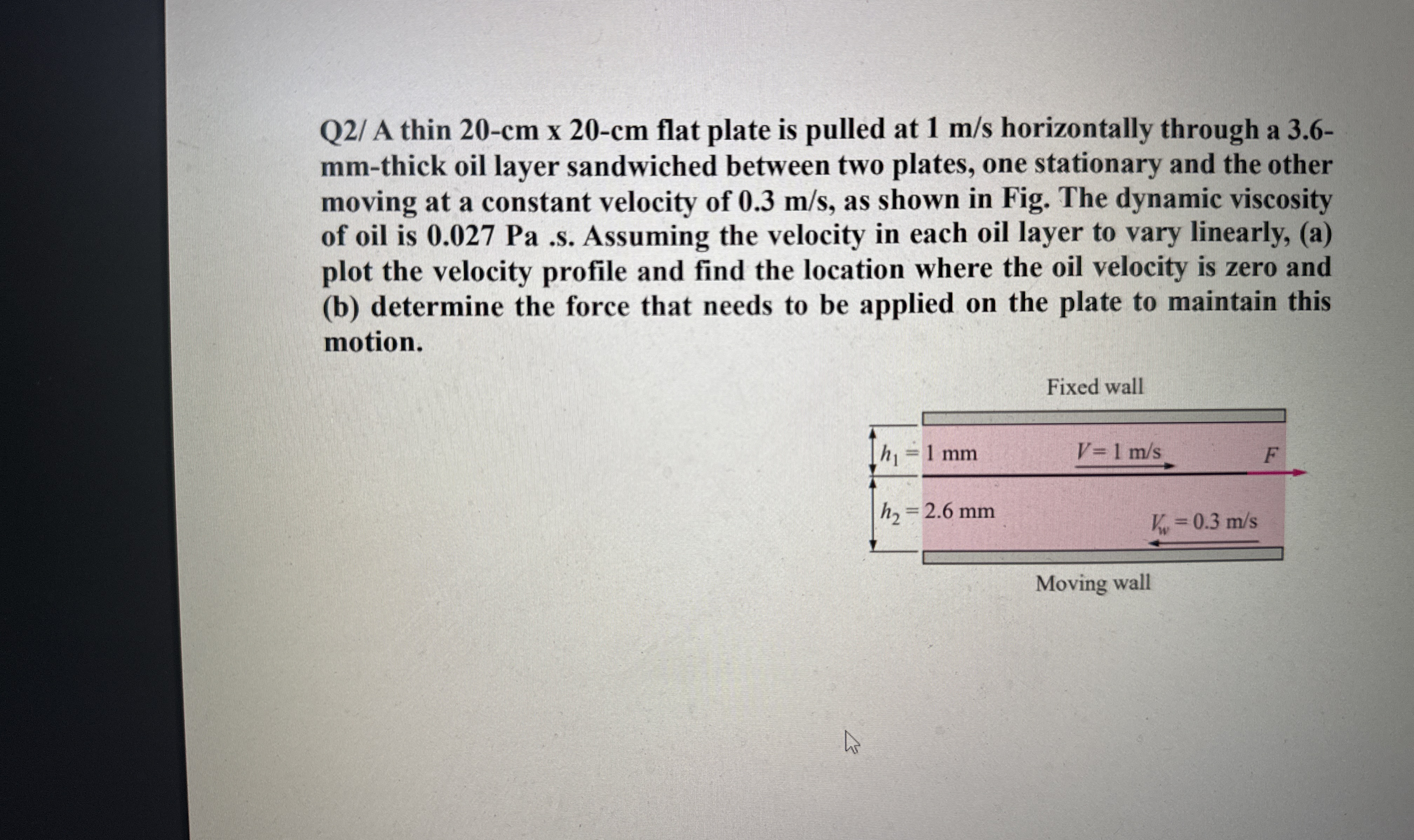 Q 2 / A thin 2 0 - c m 2 0 - c m flat plate is