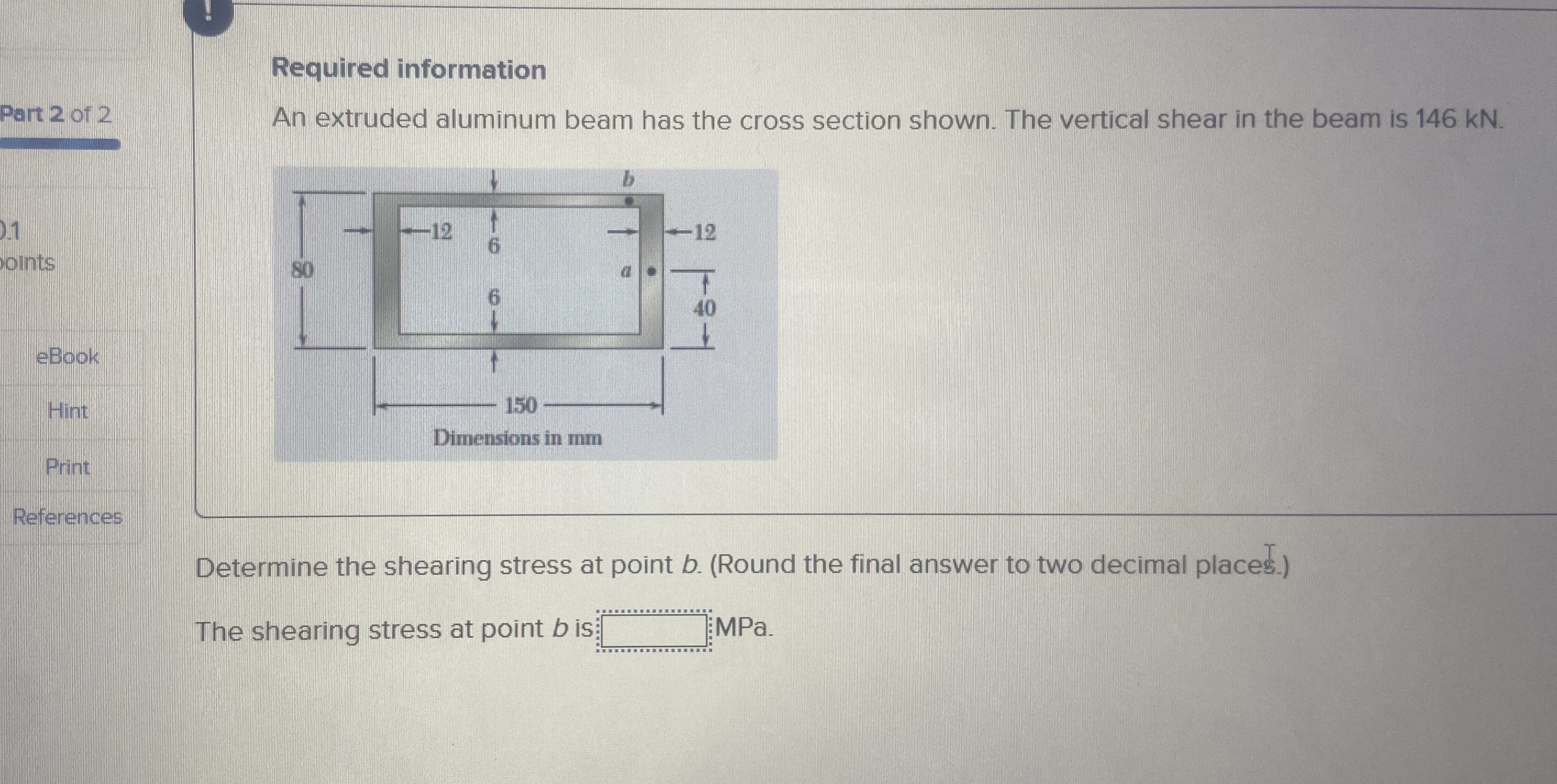 Required information Part 2 of 2 An extruded