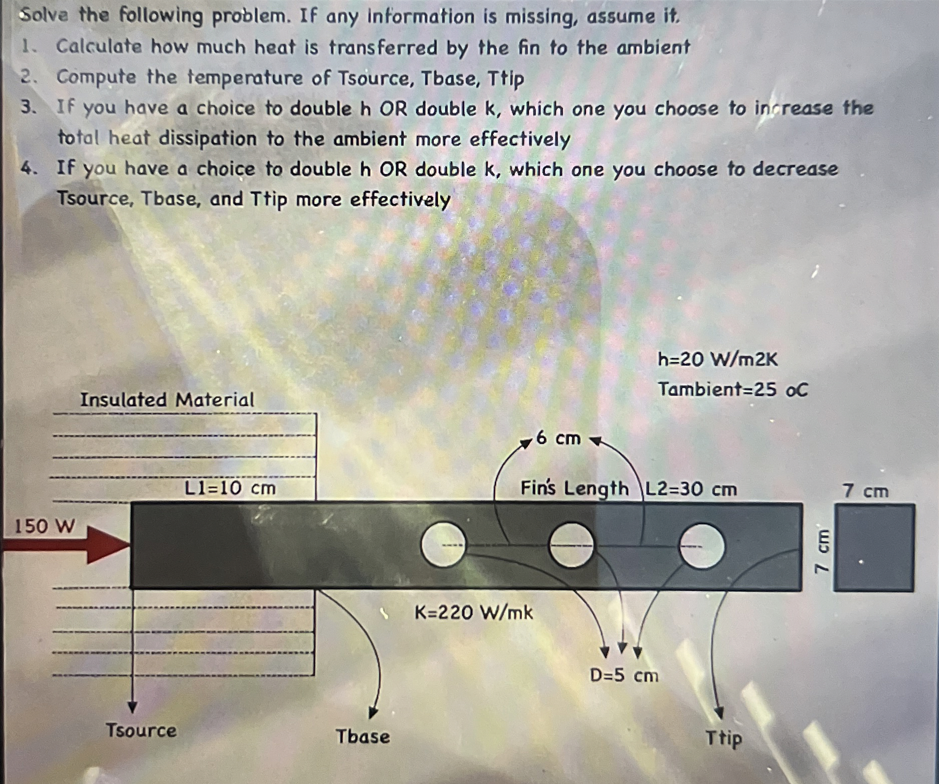 Solve the following problem. If any information