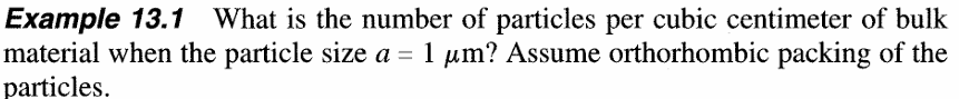 Example 1 3 . 1 What is the number of particles