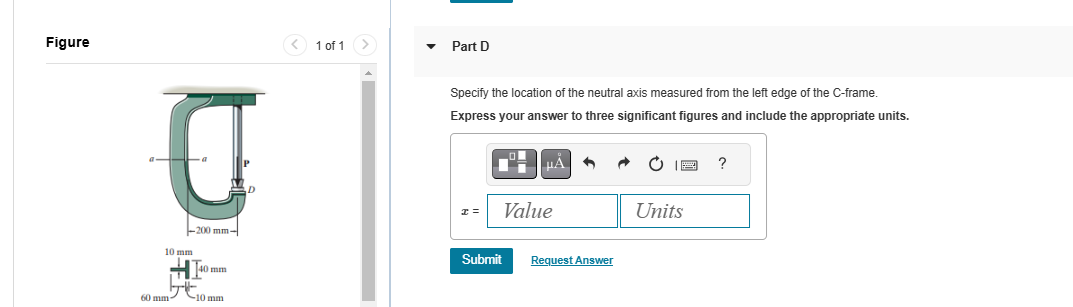 Figure 1 of 1 Part D Specify the location of the