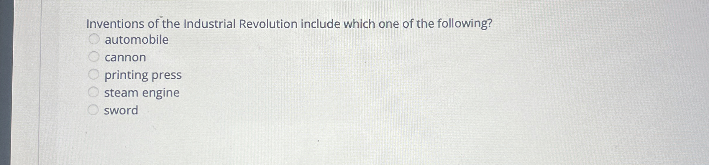 Inventions of the Industrial Revolution include