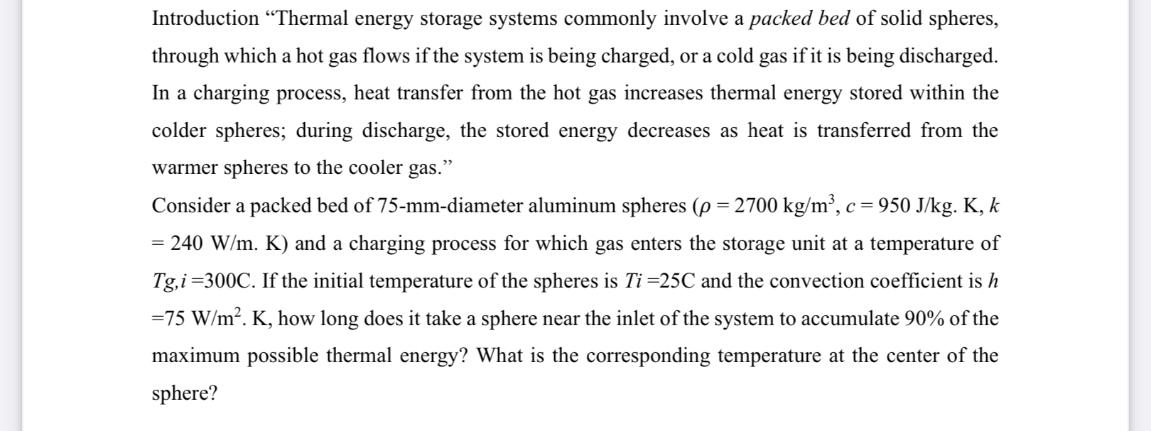 Introduction "Thermal energy storage systems