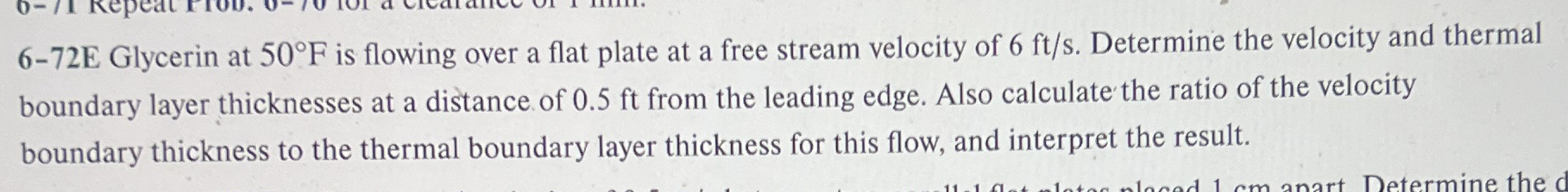 6 - 7 2 E Glycerin at 5 0 F is flowing over a