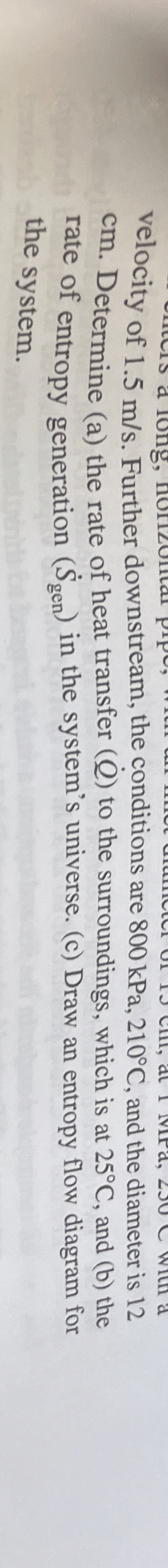 velocity of 1 . 5 m s . Further downstream, the