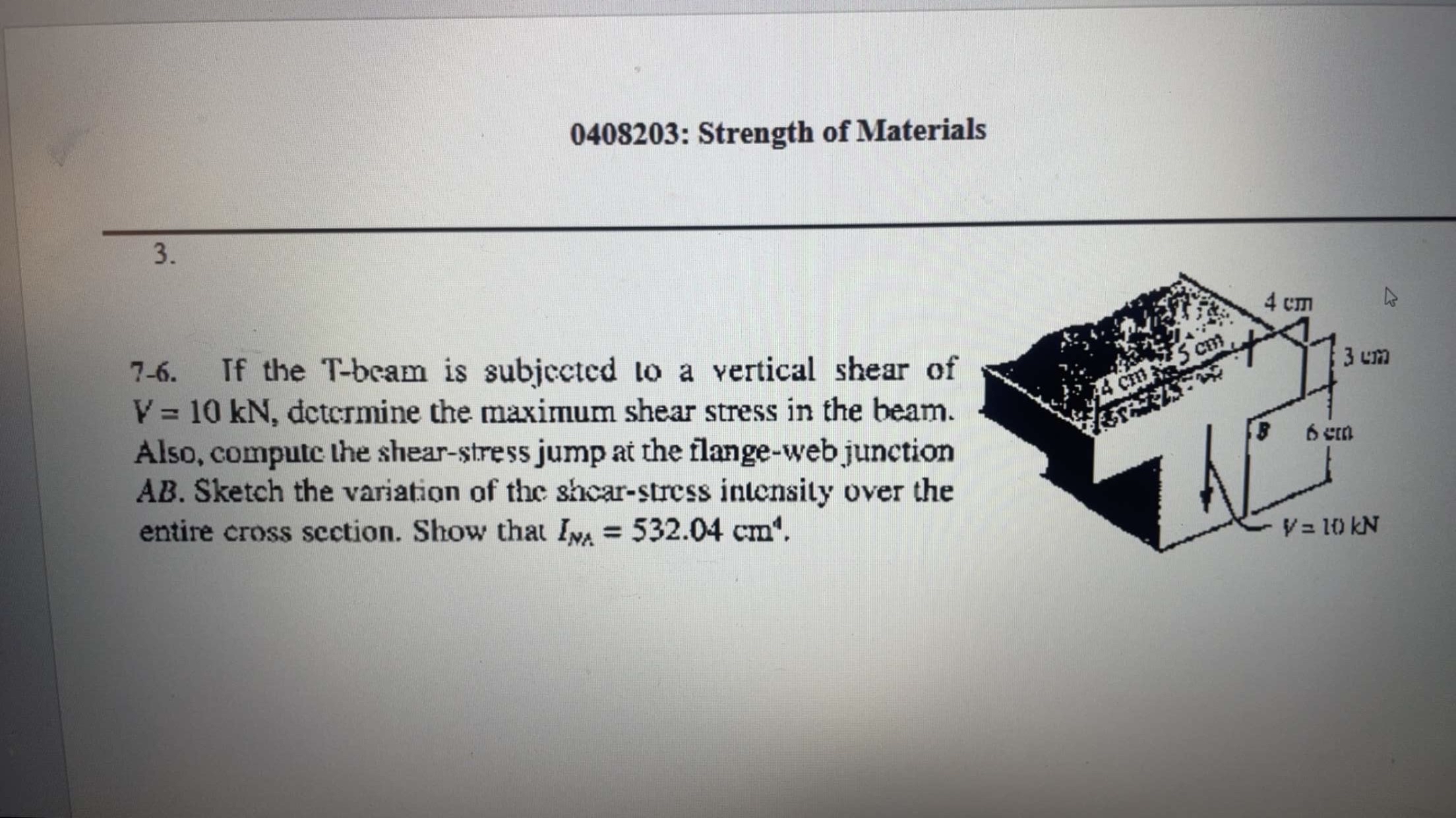 0 4 0 8 2 0 3 : Strength of Materials 3 . 7 - 6 .