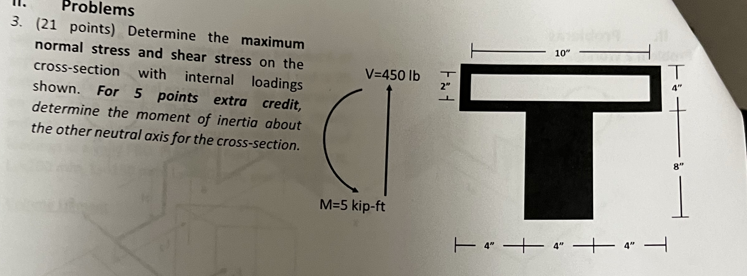 Problems 3 . ( 2 1 points ) Determine the maximum