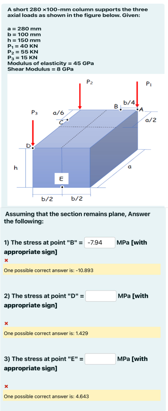 A short 2 8 0 1 0 0 - m m column supports the