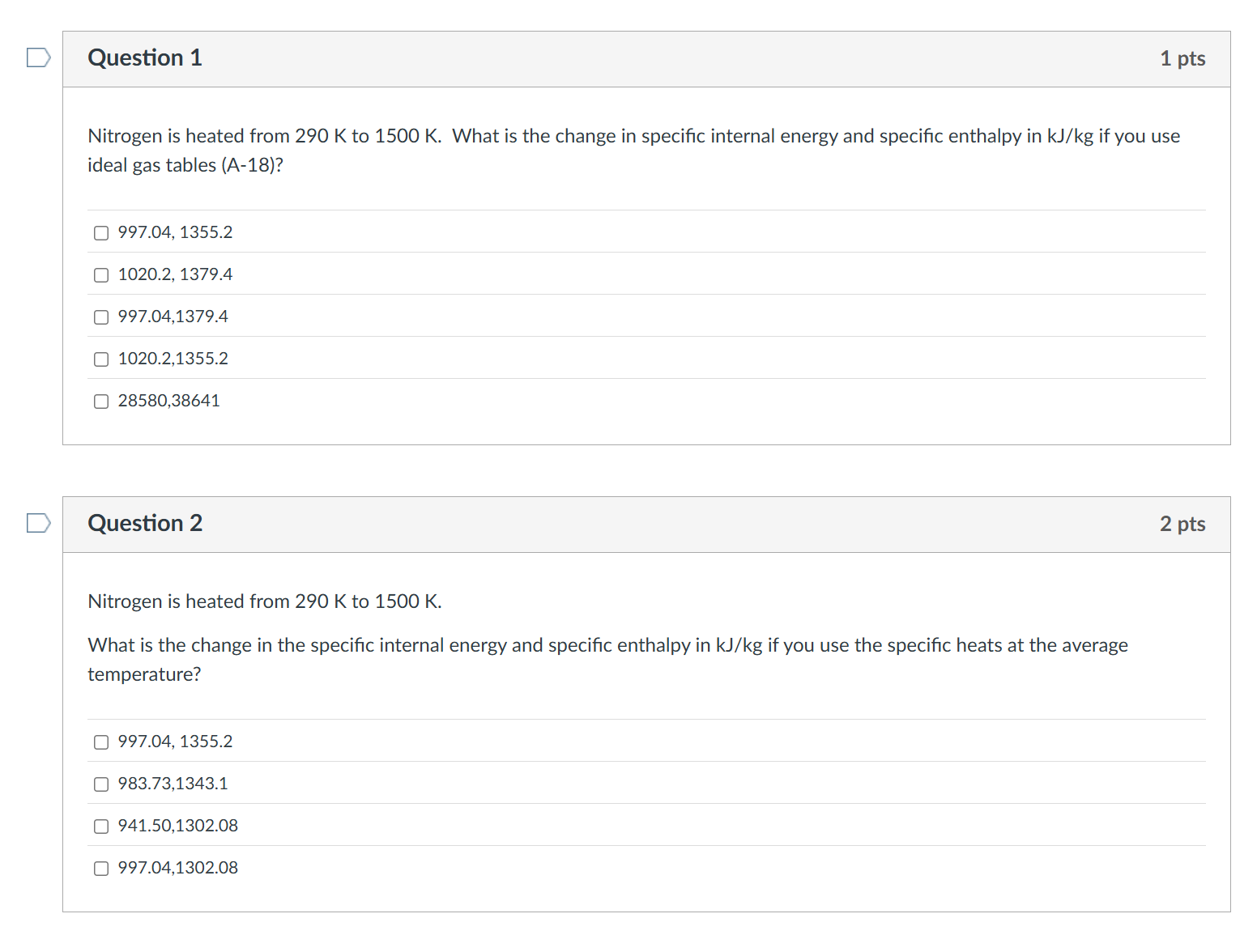 Nitrogen is heated from 2 9 0 K to 1 5 0 0 K .