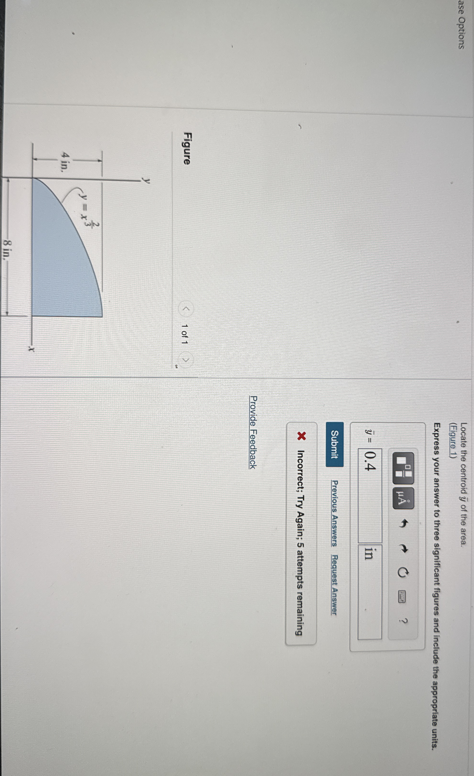 ase Options Locate the centroid ? b a r ( y ) of