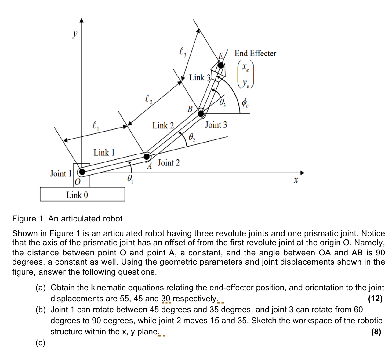 Figure 1 . An articulated robot Shown in Figure 1