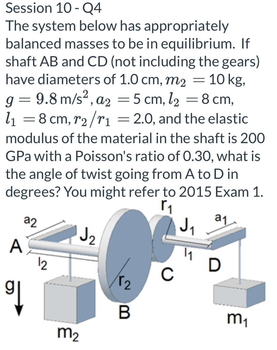 Session 1 0 - Q 4 The system below has
