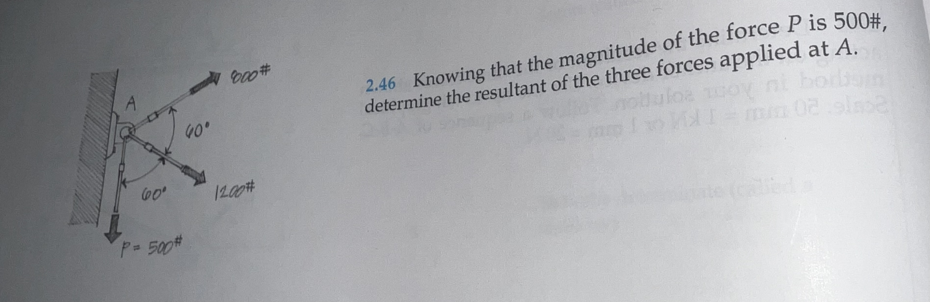 2 . 4 6 Knowing that the magnitude of the force P
