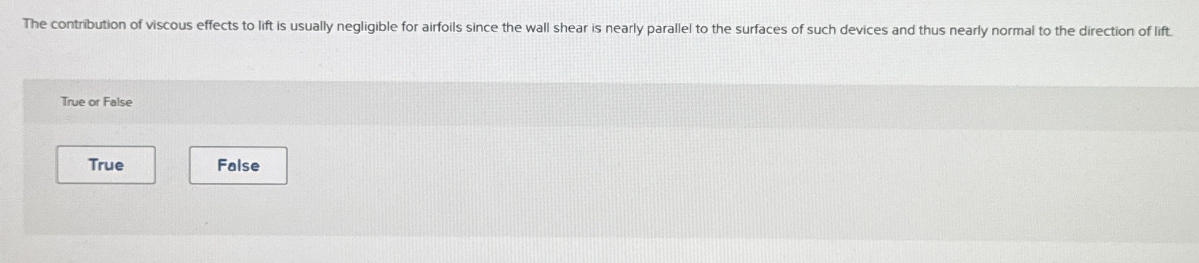 The contribution of viscous effects to lift is