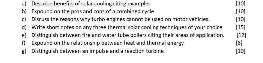 a ) Describe benefits of solar cooling citing