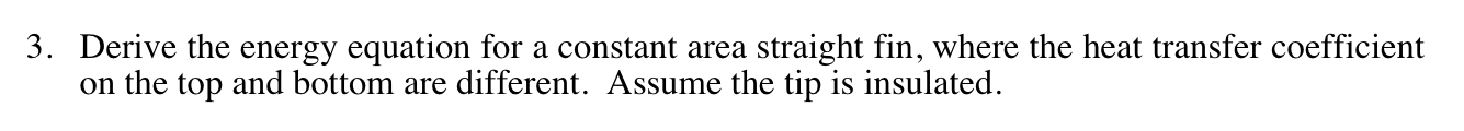 Derive the energy equation for a constant area
