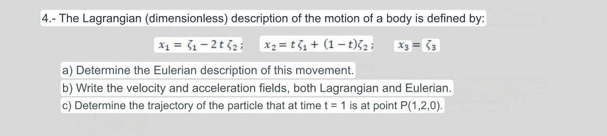 4 . - The Lagrangian ( dimensionless )