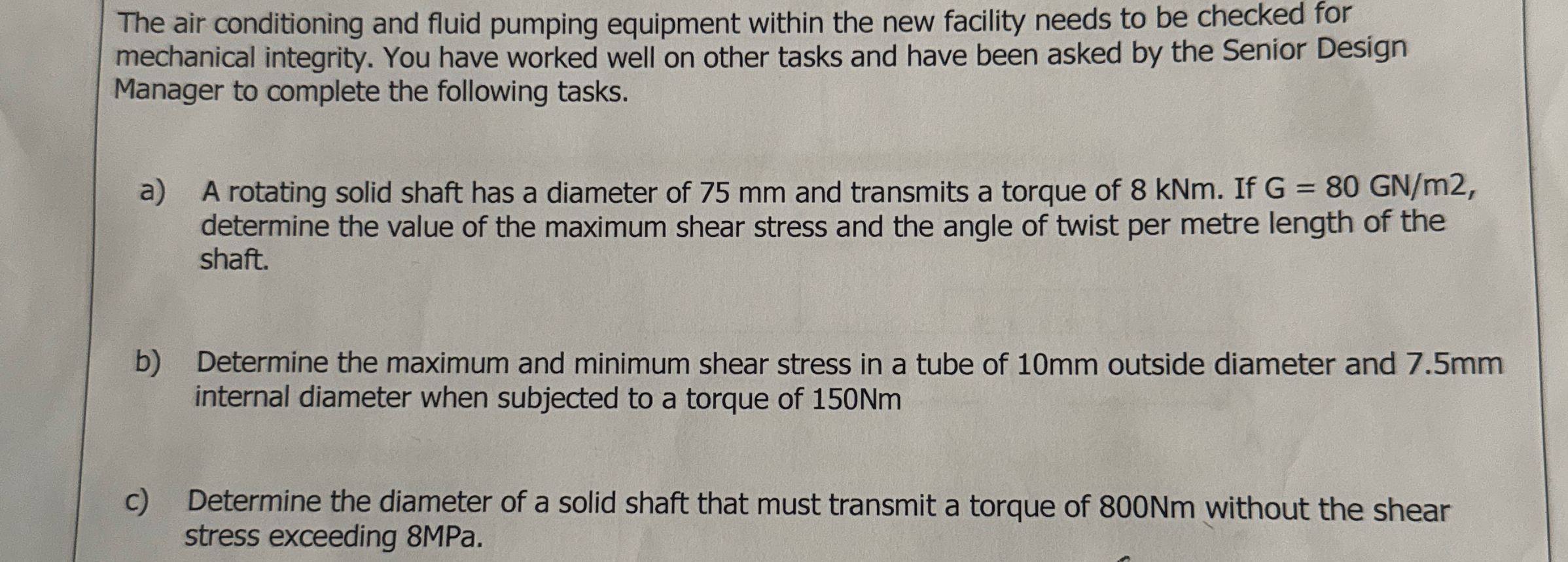 The air conditioning and fluid pumping equipment