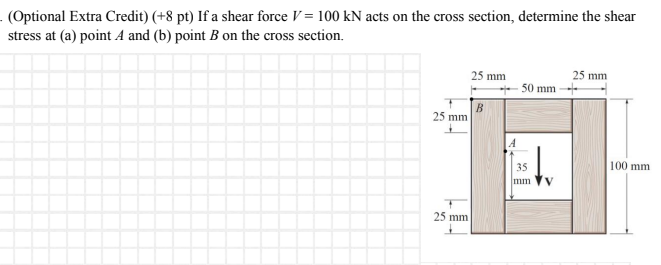 ( Optional Extra Credit ) ( + 8 pt ) If a shear
