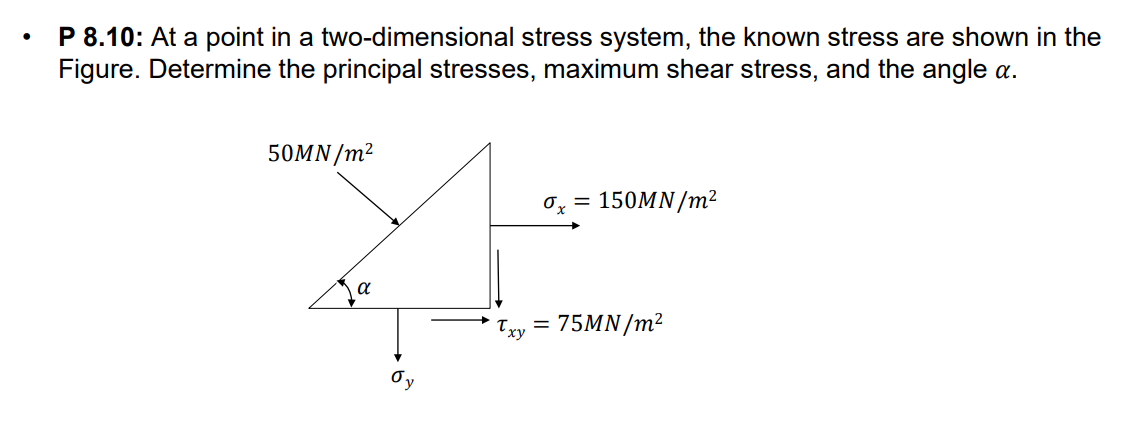 - P 8 . 1 0 : At a point in a two - dimensional