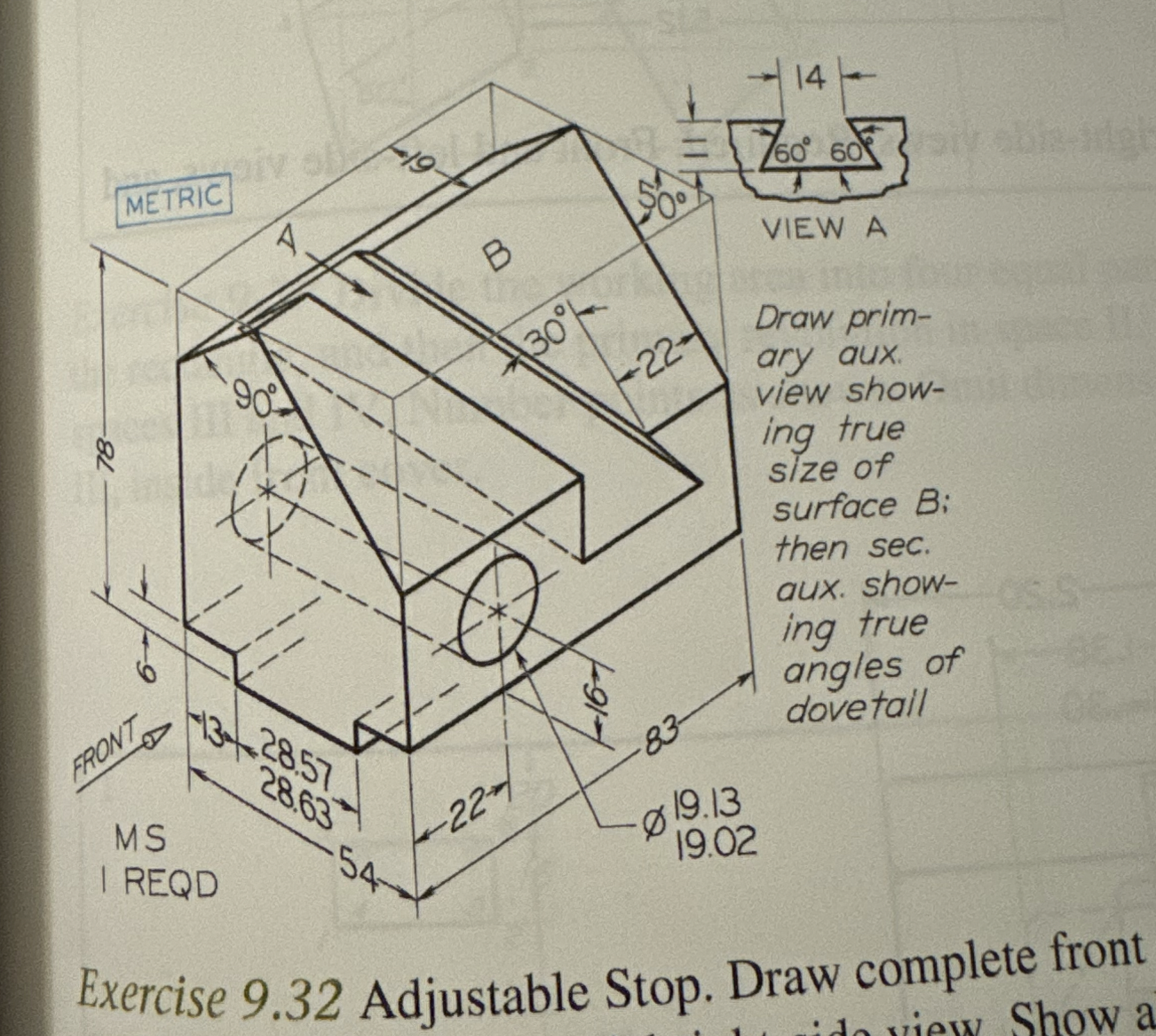 Exercise 9 . 3 2 Adjustable Stop. Step by step