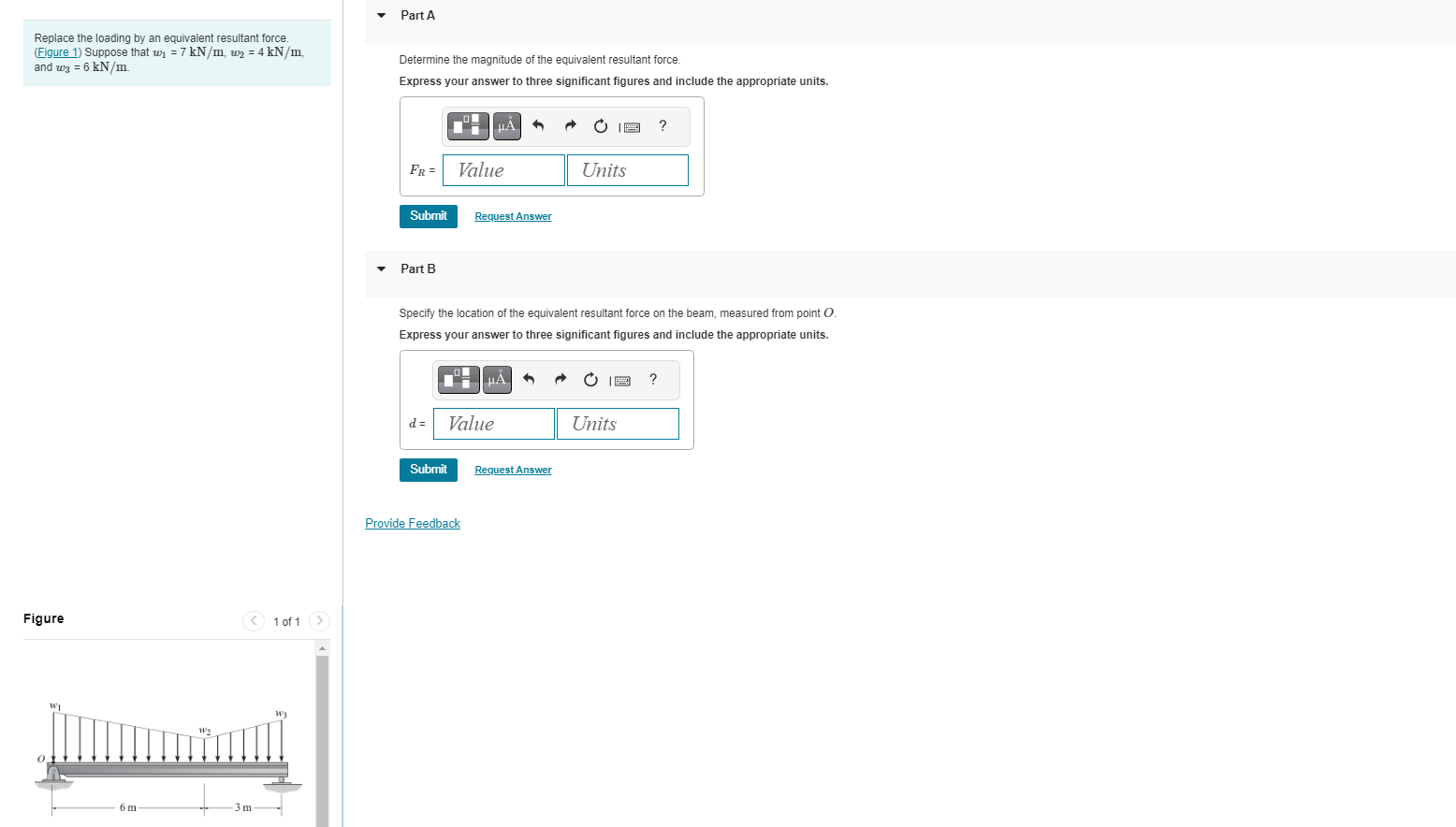 Replace the loading by an equivalent resultant