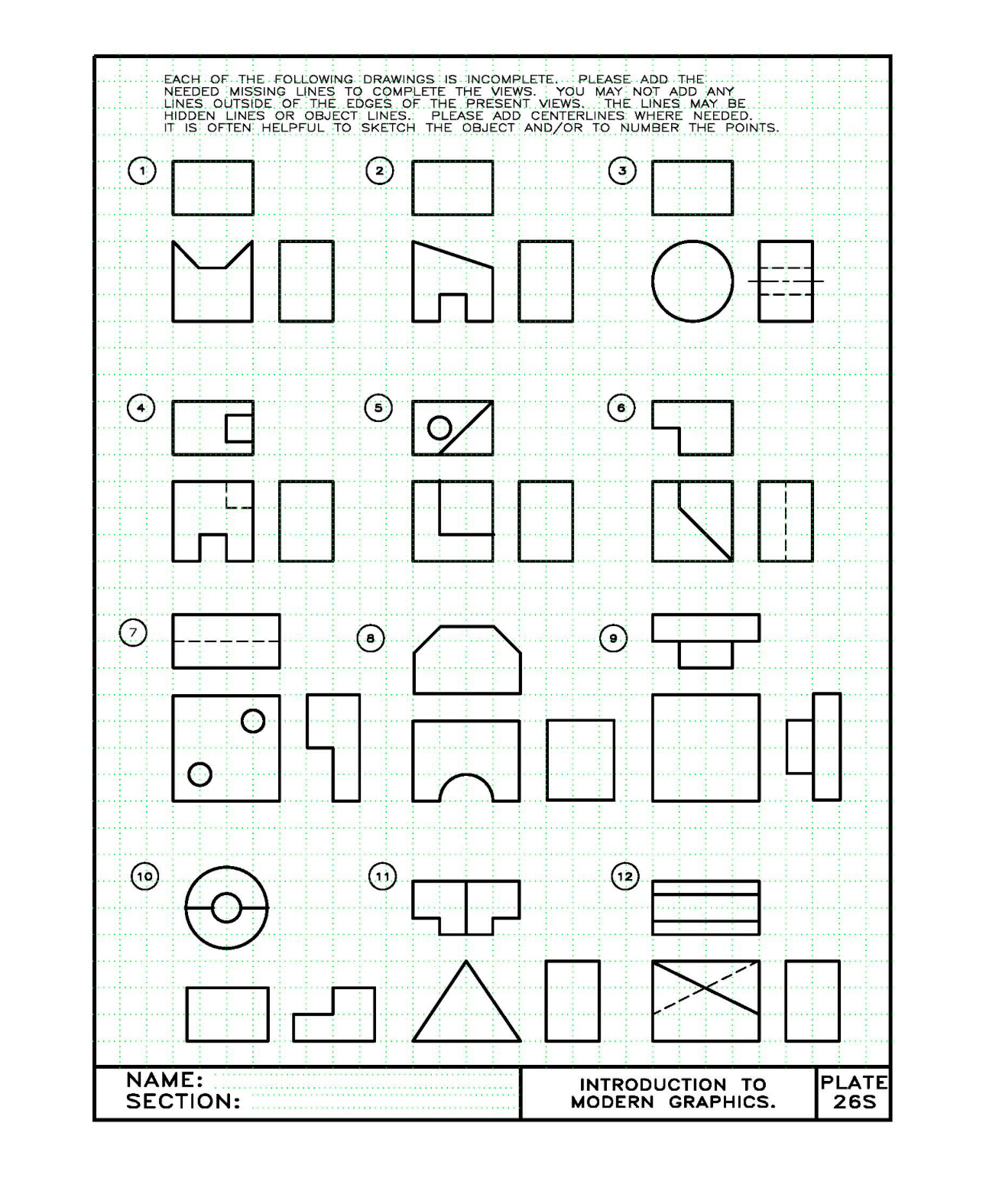 I need help with identifying hidden lines ( where